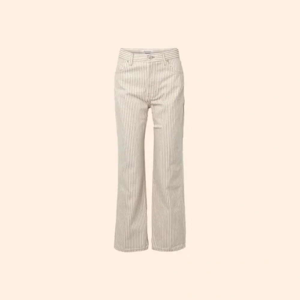 1HR SALE ⚡Reformation Cowboy Striped High Rise Straight Jeans (Pinyon Stripe) - Picture 2 of 4